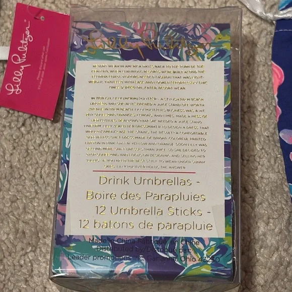 ✨FINAL HR TO BUY✨ Lilly Pulitzer Bundle Scrunchies Dust Bags Drink Umbrellas GWP - Picture 6 of 8